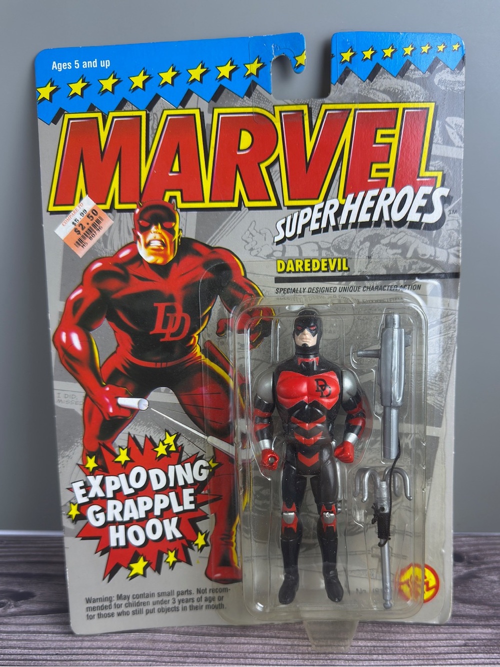 Marvel Super Heroes Daredevil Figure ToyBiz 90s MOC Sealed Vintage
